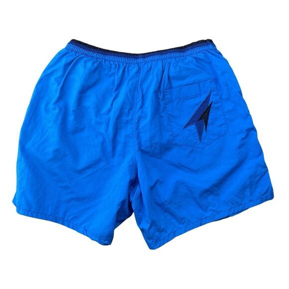 VTG Speedo Men's Mesh Lined Swim Shorts Blue Medium - Picture 3 of 8